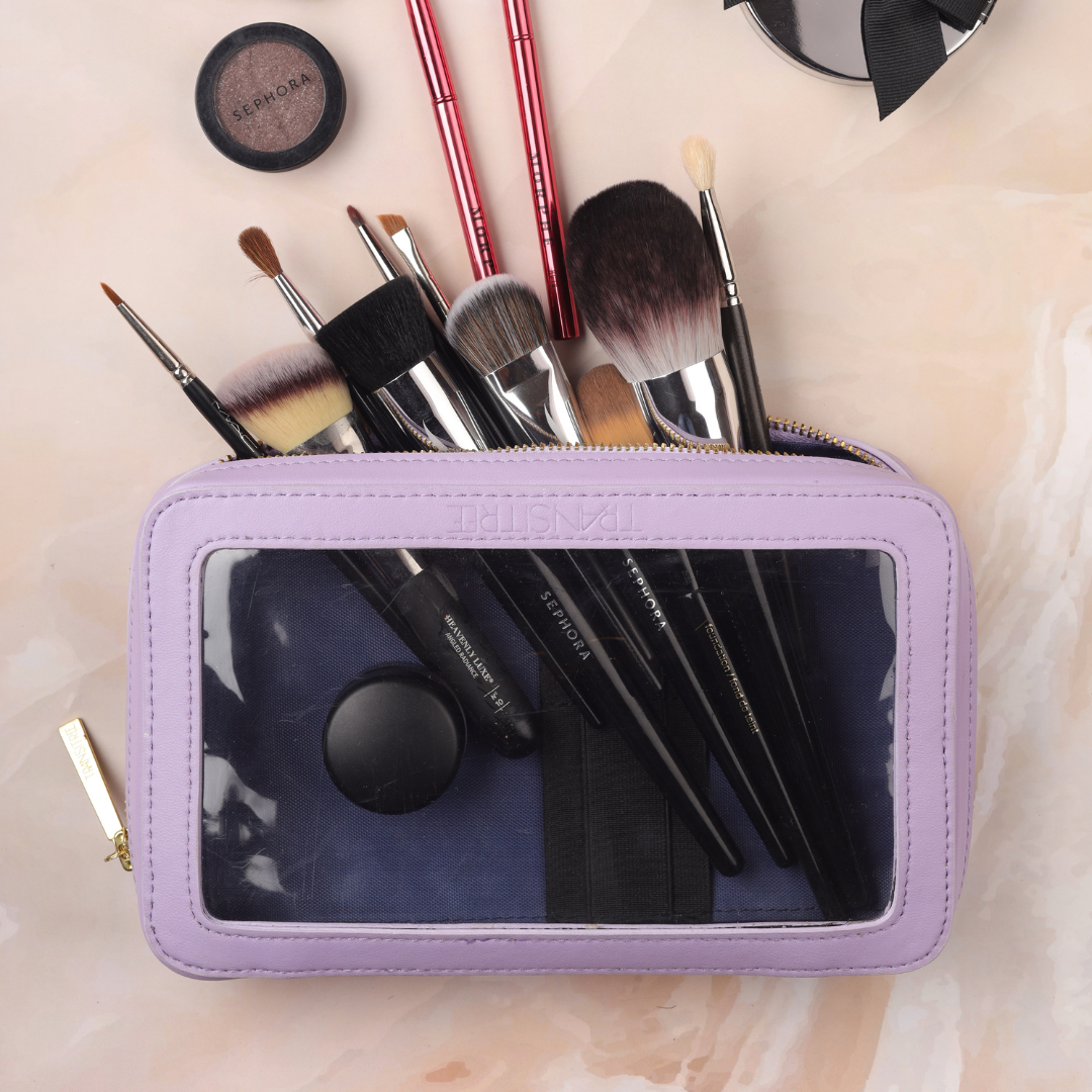 1PC Travel Makeup Brush Holder,Travel Essentials Makeup Brushes Holder Case